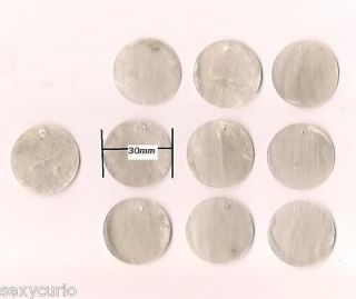 Multi Purpose Mother of Pearl Shell Disc Flat Round Beads Jewelry