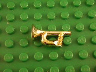 Lego Minifig Gold Horn Trumpet Civil War Cavalry Instrument