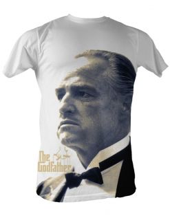 New Authentic The Godfather Lithograph Mens Tee Shirt