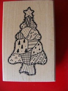 Connors Rubber Stamp  Large Country Christmas Tree NEW
