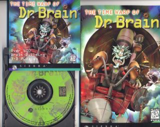 THE TIME WARP OF DR. BRAIN CD ROM game by Sierra for Windows 95