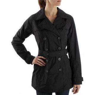 The North Face Womens Maya Jacket rain trench coat raincoat Black NEW