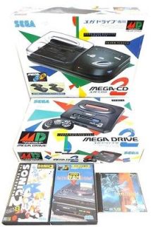 SEGA MEGA DRIVE 2 CD CONSOLE SYSTEM+SONIC THE HEDGEHOG+BACKU P RAM