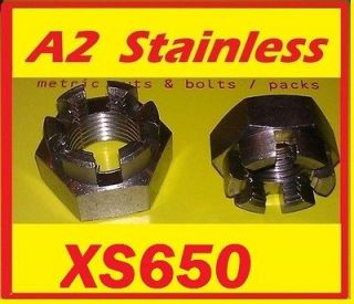 A2 Quality Castle / Slotted Nut Pack   A2 Stainless   Yamaha XS650