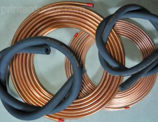 Mini Split Heat Pump copper Line Set + insulation 25 ft