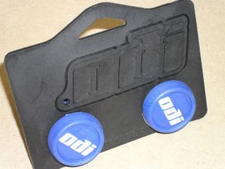ODI Bar End Plugs (NEW) Micro Scooter BMX Grips (BLUE) Bike