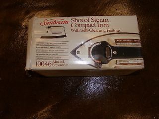 Sunbeam Shot of Steam Compact Iron with self cleaning Model 10046 Used