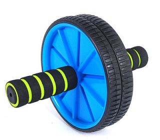 Dual Abdominal Exercise Stomach Tone Roller Workout Wheel Fitness