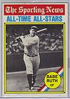 BABE RUTH Sporting News Classic 1936 All Star Game Card Wooden Plaque