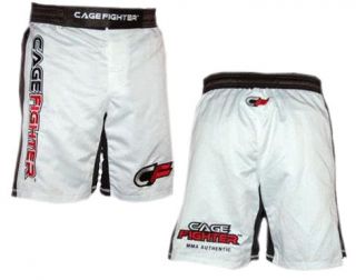 Cage Fighter Shorts   UFC Clothing   White