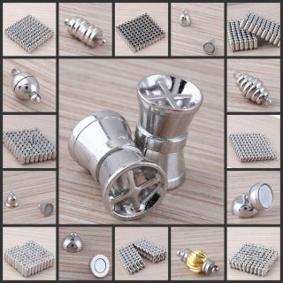 Lots 26 Type Oval Round Ball Silver Plated Magnetic Clasps Connectors