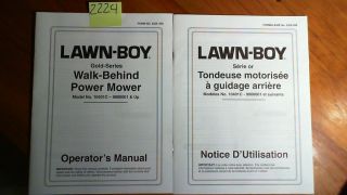 Lawn Boy Gold Series Walk Behind Power Mower 10401C Owners Operators