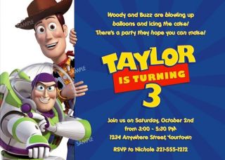 Toy Story Invitation for Birthday Party