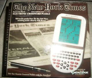 Electronic Crossword Puzzle New York Times 500 Favorites Excalibur