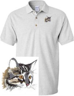 MAINE COON DOG & CAT SHIRT SPORTS GOLF EMBROIDERED EMBROIDERY POLO