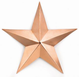 NEW Exterior 15 Polished Copper Barn Star Eye Catching Country Decor
