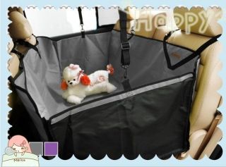 Dog Cat Seat Cover Safety Pet Waterproof Hammock For Car Grey Color