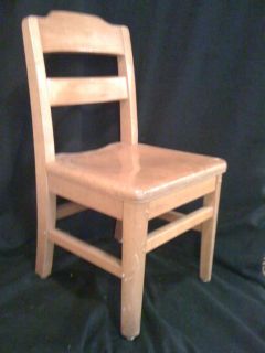 Vintage Gunlocke Solid Rock Maple Childs Chair