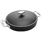 Stainless Steel Covered Casserole, Black, 2.5 Qt Fast, 