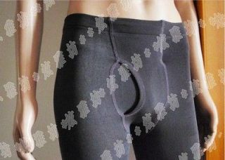 Mens tenths pants with brushed inside mens pantyhose warm in winter