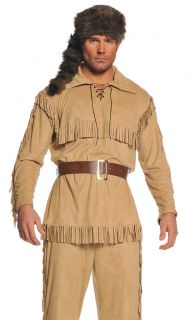 Davy Crockett Frontier Pioneer Daniel Boone Mens Halloween Costume