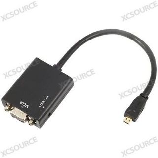 Micro HDMI D Type Input to VGA Output Port Projector Adapter Cable