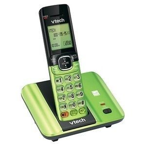 GREEN/RED Cordless Phone Hi Quality Excellent Sound Vol. Control For