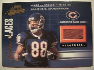2001 PLAYOFF ABSOLUTE LEATHER AND LACES MARCUS ROBINSON , BEARS