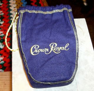 PULPE BAG WITH BOTTLE CROWN ROYAL THE BOTTLE IS EMPTY