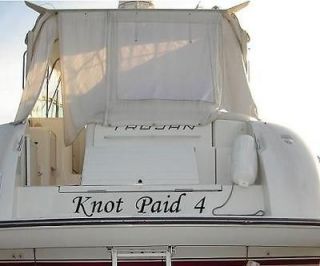 Custom BOAT DECAL sticker registration name trailer sail pontoon rv