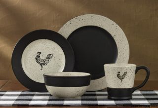 Place Setting Devon Rooster Ceramic Plates Bowl Mug Country Dinnerware