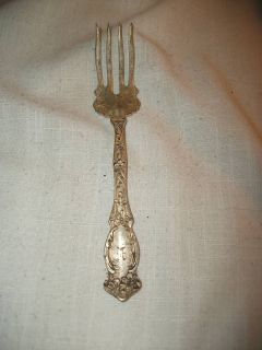 Simeon & George Rogers Oneida Violet silver meat fork