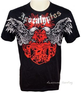 ARTFUL COUTURE EAGLE FIGHTER TATTOO T SHIRT Sz M L HEAVY METAL EXTREME