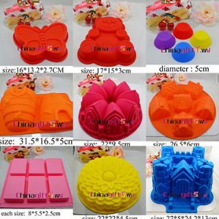 of silicone mold chocolate ice cube cupcake Pan soap random color