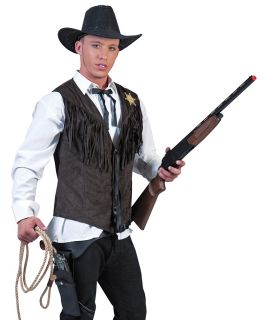 Mens Western Rodeo Cowboy Adult Halloween Costume Vest