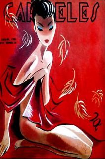168.Cuban Fashion posterAsian Lady with RedVery Sexy.Decoration art