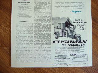 1959 Cushman 780 Truck Truckster Ad