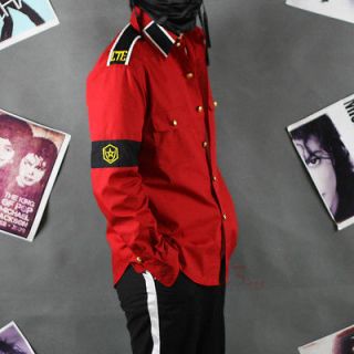 Michael Jackson CTE Red Shirt W/ Armband Gonna HAVE MJ costume