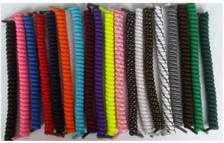 CURLY ELASTIC SHOELACES NO TIE TWISTY LACES OVER 20 COLORS + FREE