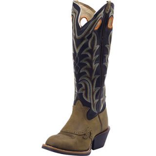 Tony Lama Mens 3R Tan Crazy Horse Cowboy Western Leather Riding Boots