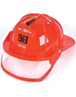 Child or Adult Fire Fighter Captain Costume Hard Hat Toy Helmet