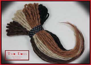 colours of full set 20 inches double ended synthetic dreads hair