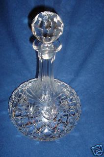 24% LEAD CRYSTAL DECANTER WITH STOPPER, made in poland.