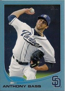 2013 Anthony Bass Padres Topps Wal Mart Blue Border #145