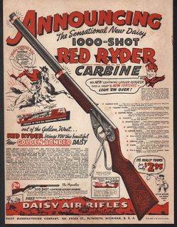 1940 DAISY RED RYDER CARBINE BB GUN AIR RIFLE BOX TARGET REPEATER