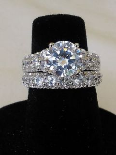 sterling silver cz ring in Engagement & Wedding