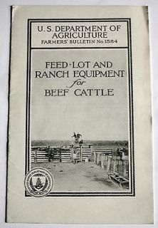 Feed Lot and Ranch Equipment For Beef Cattle