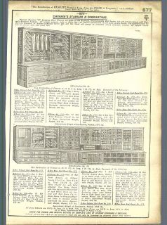 1921   22 AD Warren Oak Hardware Store Display Cases Tools Saws