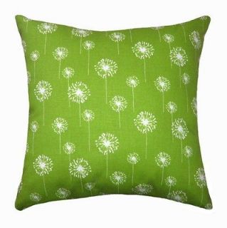 Prints Chartreuse Small Dandelion Throw Pillow Lumbar or Square