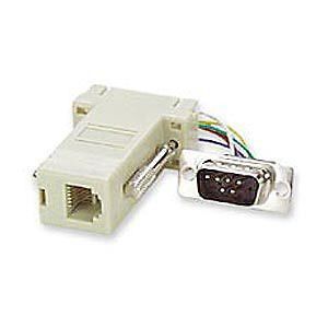 Adapter DB9 serial M Male to RJ 11 Phone Line Cable Adapter Single
